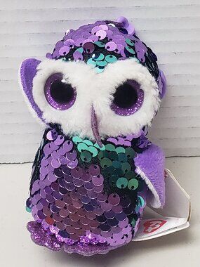 Ty Flippables Bag Charm Moonlight The Owl
